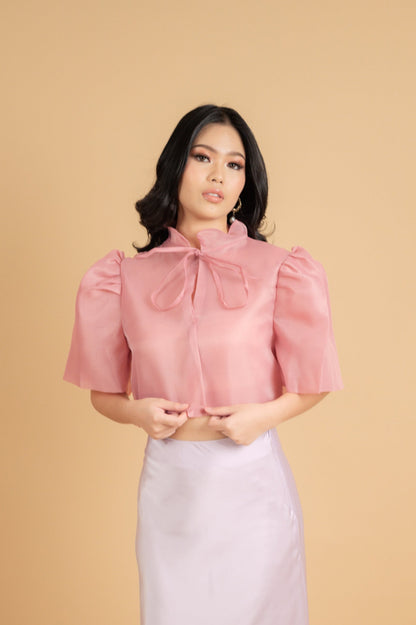 Gregoria Silk Organza Tie Top