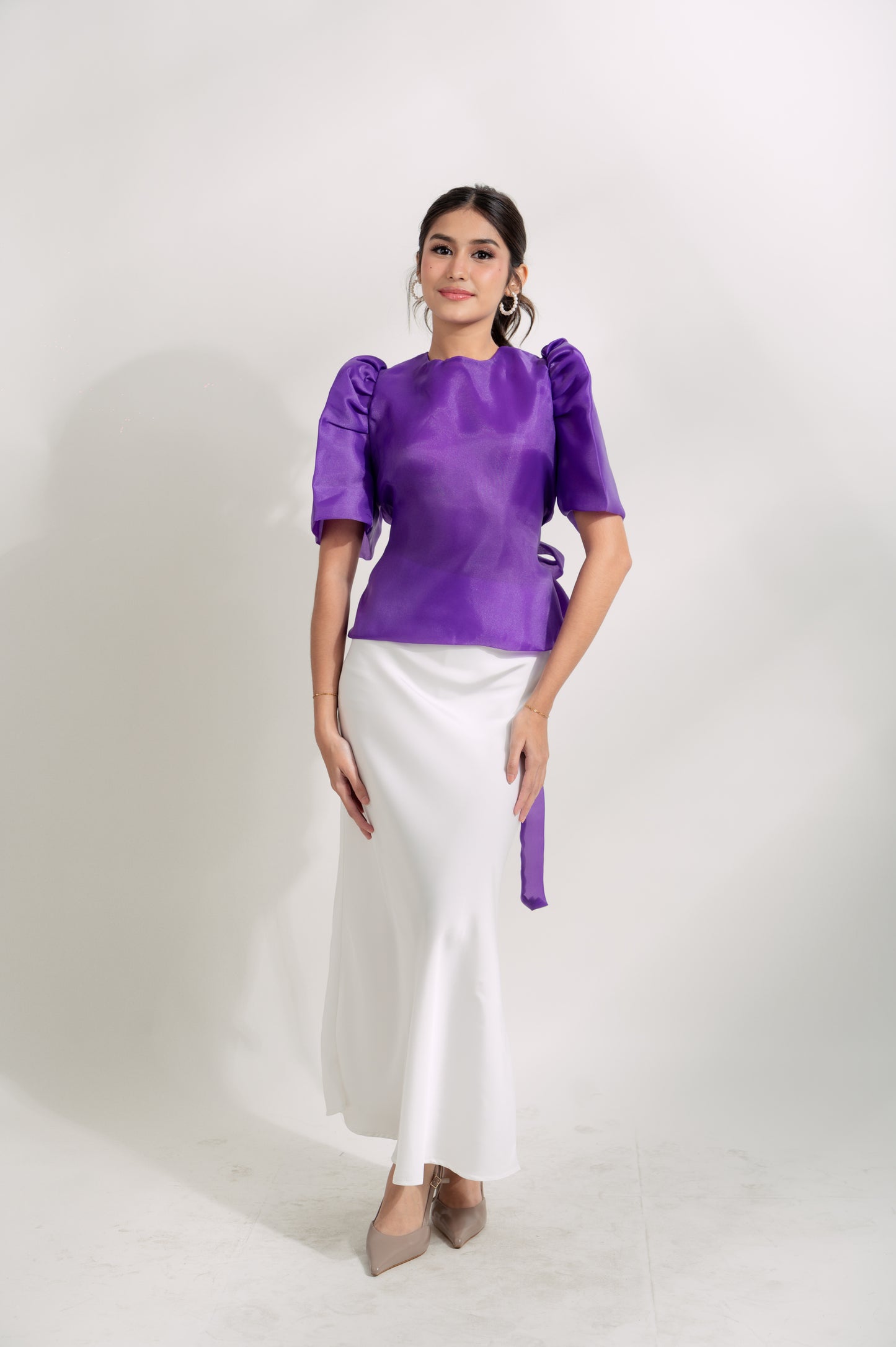 Teresa Silk Organza Tie Top