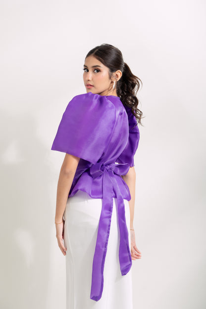 Teresa Silk Organza Tie Top