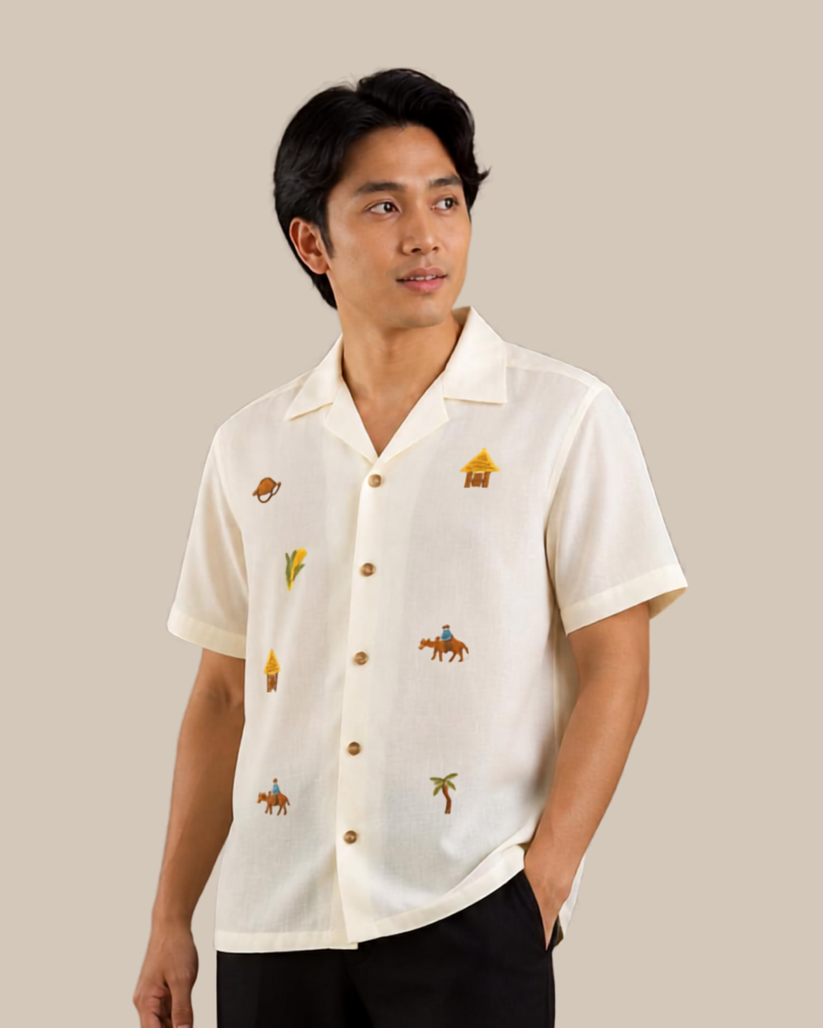 Diego Embroidered Piña Barong Button Down Shirt (Limited Edition)