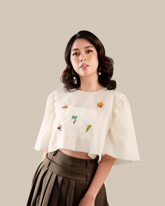 Gabriela Embroidered Piña Top (Limited Edition)